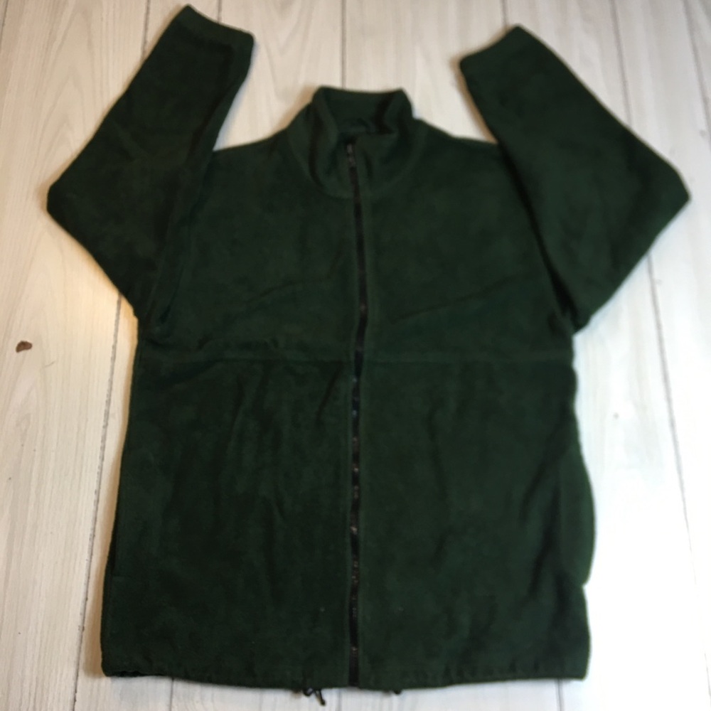 Alpine Tek by Palmetto's Fleece Pullover Women’s M Full Zip Green Cozy